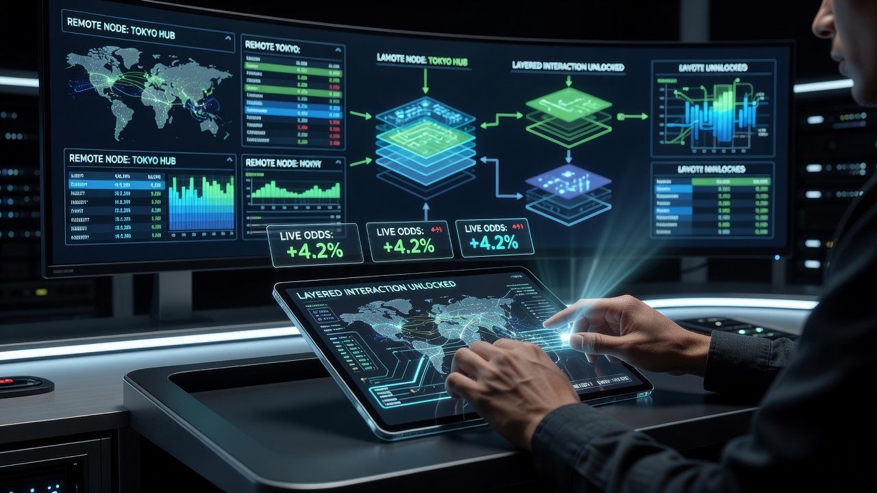 Close-up view of a user interacting with augmented overlay elements during a live dealer session on a tablet